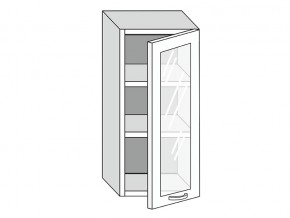 19.40.3 Шкаф настенный (h=913) на 400мм с 1-ой стекл. дверцей в Артёмовском - artyomovskij.magazinmebel.ru | фото