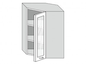 19.60.3у Шкаф настенный (h=913) угловой на 600мм со стекл. дверцей в Артёмовском - artyomovskij.magazinmebel.ru | фото