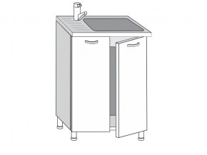 2.60.2мн Шкаф-стол на 600мм под накладную мойку с 2-мя дверцами в Артёмовском - artyomovskij.magazinmebel.ru | фото