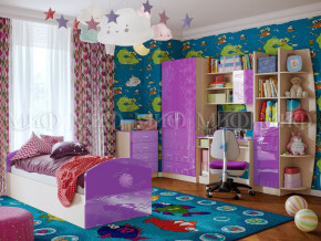 Детская комната Юниор-2 Фиолетовый металлик в Артёмовском - artyomovskij.magazinmebel.ru | фото - изображение 1