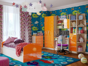 Детская комната Юниор-2 Оранжевый металлик в Артёмовском - artyomovskij.magazinmebel.ru | фото - изображение 1