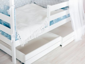 Детская кровать Домик Эко с ящиками белый в Артёмовском - artyomovskij.magazinmebel.ru | фото - изображение 3