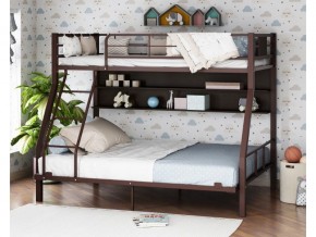 Двухъярусная кровать Гранада-1П 140 коричневый в Артёмовском - artyomovskij.magazinmebel.ru | фото