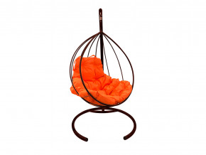 Кокон Капля без ротанга оранжевая подушка в Артёмовском - artyomovskij.magazinmebel.ru | фото