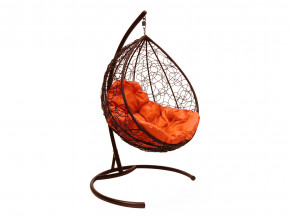 Кокон Капля ротанг оранжевая подушка в Артёмовском - artyomovskij.magazinmebel.ru | фото