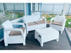 Комплект уличной мебели Yalta Terrace Set белый в Артёмовском - artyomovskij.magazinmebel.ru | фото