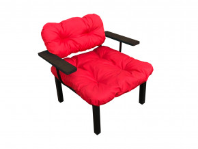 Кресло Дачное красная подушка в Артёмовском - artyomovskij.magazinmebel.ru | фото