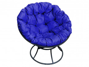 Кресло Папасан без ротанга синяя подушка в Артёмовском - artyomovskij.magazinmebel.ru | фото - изображение 1