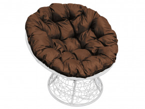 Кресло Папасан с ротангом коричневая подушка в Артёмовском - artyomovskij.magazinmebel.ru | фото - изображение 1