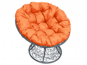 Кресло Папасан с ротангом оранжевая подушка в Артёмовском - artyomovskij.magazinmebel.ru | фото - изображение 1