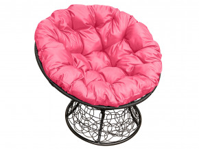 Кресло Папасан с ротангом розовая подушка в Артёмовском - artyomovskij.magazinmebel.ru | фото - изображение 1