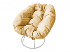 Кресло Пончик без ротанга бежевая подушка в Артёмовском - artyomovskij.magazinmebel.ru | фото - изображение 1
