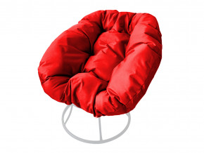 Кресло Пончик без ротанга красная подушка в Артёмовском - artyomovskij.magazinmebel.ru | фото - изображение 1