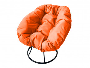 Кресло Пончик без ротанга оранжевая подушка в Артёмовском - artyomovskij.magazinmebel.ru | фото