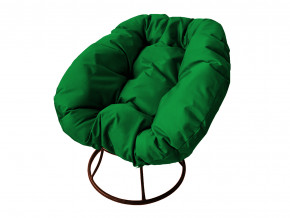 Кресло Пончик без ротанга зелёная подушка в Артёмовском - artyomovskij.magazinmebel.ru | фото