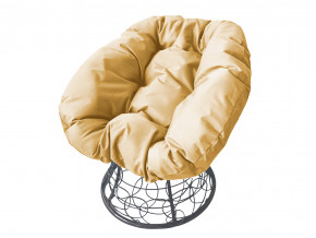 Кресло Пончик с ротангом бежевая подушка в Артёмовском - artyomovskij.magazinmebel.ru | фото