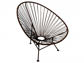 Кресло Ракушка с ротангом коричневый в Артёмовском - artyomovskij.magazinmebel.ru | фото