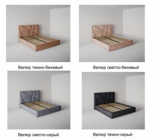 Кровать Геометрия 1.4 м с подъемным механизмом в Артёмовском - artyomovskij.magazinmebel.ru | фото - изображение 2