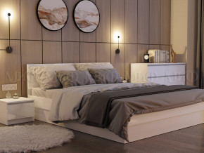 Кровать 1400 Челси Белый глянец в Артёмовском - artyomovskij.magazinmebel.ru | фото - изображение 2