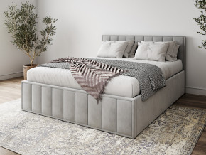 Кровать 1400 Лана серый велюр в Артёмовском - artyomovskij.magazinmebel.ru | фото