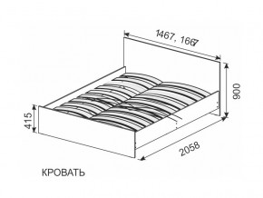 Кровать 1600х2000 ортопедическое основание в Артёмовском - artyomovskij.magazinmebel.ru | фото