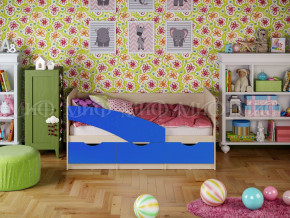 Кровать Бабочки 1600 Синий в Артёмовском - artyomovskij.magazinmebel.ru | фото