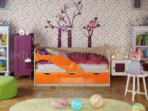 Кровать Дельфин-1 1600 Оранжевый металлик в Артёмовском - artyomovskij.magazinmebel.ru | фото - изображение 1