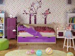 Кровать Дельфин-1 1800 Фиолетовый металлик в Артёмовском - artyomovskij.magazinmebel.ru | фото