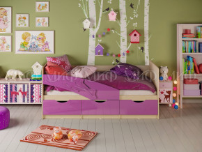 Кровать Дельфин 1600 Фиолетовый металлик в Артёмовском - artyomovskij.magazinmebel.ru | фото