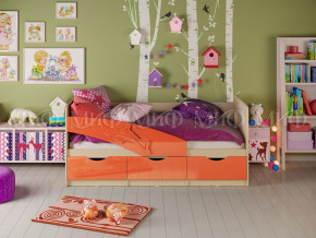 Кровать Дельфин 1600 Оранжевый металлик в Артёмовском - artyomovskij.magazinmebel.ru | фото