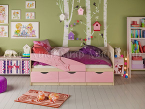 Кровать Дельфин 1600 Розовый металлик в Артёмовском - artyomovskij.magazinmebel.ru | фото