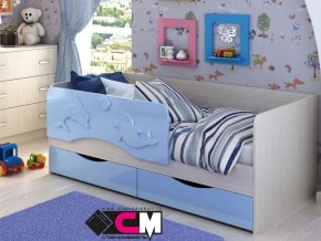 Кровать детская Алиса КР 812 голубая 1600 в Артёмовском - artyomovskij.magazinmebel.ru | фото