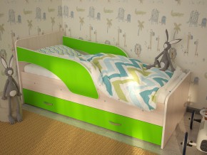 Кровать детская Максимка млечный дуб-лайм в Артёмовском - artyomovskij.magazinmebel.ru | фото - изображение 1