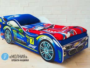Кровать детская машина Молния в Артёмовском - artyomovskij.magazinmebel.ru | фото