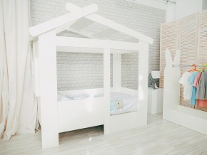 Кровать детская Теремок без ящика белая в Артёмовском - artyomovskij.magazinmebel.ru | фото