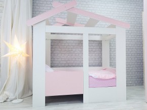 Кровать детская Теремок без ящика розовая в Артёмовском - artyomovskij.magazinmebel.ru | фото - изображение 1