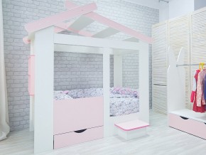 Кровать детская Теремок без ящика розовая в Артёмовском - artyomovskij.magazinmebel.ru | фото - изображение 2