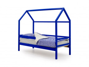 Кровать-домик Svogen с бортиком синий в Артёмовском - artyomovskij.magazinmebel.ru | фото - изображение 1