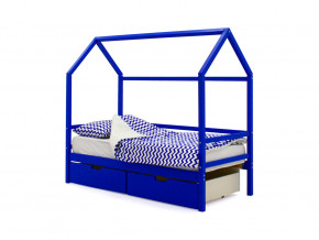 Кровать-домик Svogen с ящиками синий в Артёмовском - artyomovskij.magazinmebel.ru | фото - изображение 1