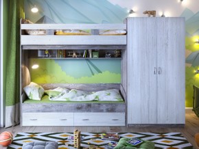 Кровать двухъярусная Юта 2 со шкафом в Артёмовском - artyomovskij.magazinmebel.ru | фото - изображение 1