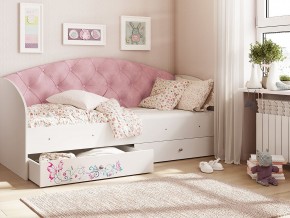 Кровать Эльза Белый-розовый в Артёмовском - artyomovskij.magazinmebel.ru | фото - изображение 1