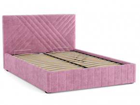 Кровать Гамма 1400 с основанием велюр тенерифе розовый в Артёмовском - artyomovskij.magazinmebel.ru | фото - изображение 2