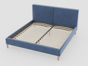 Кровать Линси 1600 синий в Артёмовском - artyomovskij.magazinmebel.ru | фото - изображение 1