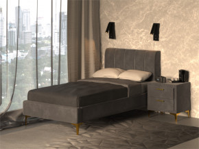Кровать Рошаль 900 серый в Артёмовском - artyomovskij.magazinmebel.ru | фото - изображение 2