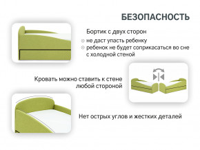 Кровать с ящиком Letmo авокадо (рогожка) в Артёмовском - artyomovskij.magazinmebel.ru | фото - изображение 12