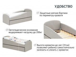 Кровать с ящиком Letmo халва (рогожка) в Артёмовском - artyomovskij.magazinmebel.ru | фото - изображение 11