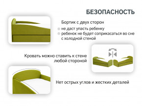 Кровать с ящиком Letmo оливковый (велюр) в Артёмовском - artyomovskij.magazinmebel.ru | фото - изображение 13