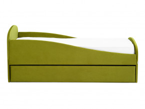 Кровать с ящиком Letmo оливковый (велюр) в Артёмовском - artyomovskij.magazinmebel.ru | фото - изображение 6