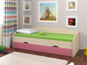 Кровать Соня 2 дуб молочный-розовый в Артёмовском - artyomovskij.magazinmebel.ru | фото - изображение 1