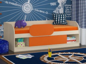 Кровать Соня 4 дуб молочный-оранжевый в Артёмовском - artyomovskij.magazinmebel.ru | фото - изображение 3